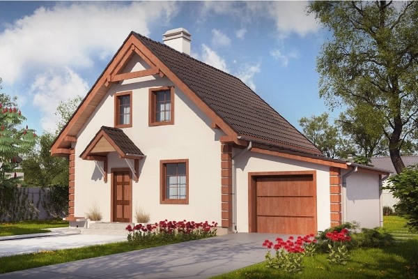 Каркасный дачный дом