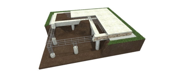 Свайный железобетонный фундамент