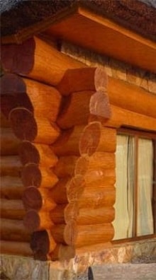 Дома из оцелиндрованного бревна